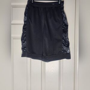 RBX Performance S Gray Logo Pockets Athletic Elastic Waist Men's Shorts